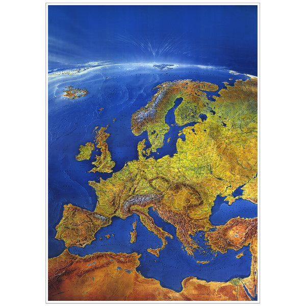 Bacher Verlag Mapa kontynentalna MAIR Panorama Europy