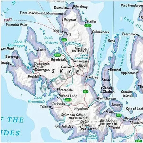 National Geographic Mapa Szkocja