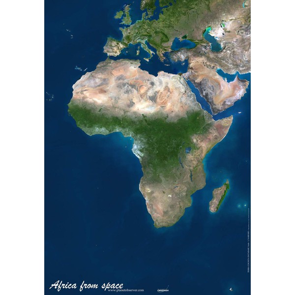 Planet Observer Mapa kontynentalna - Afryka