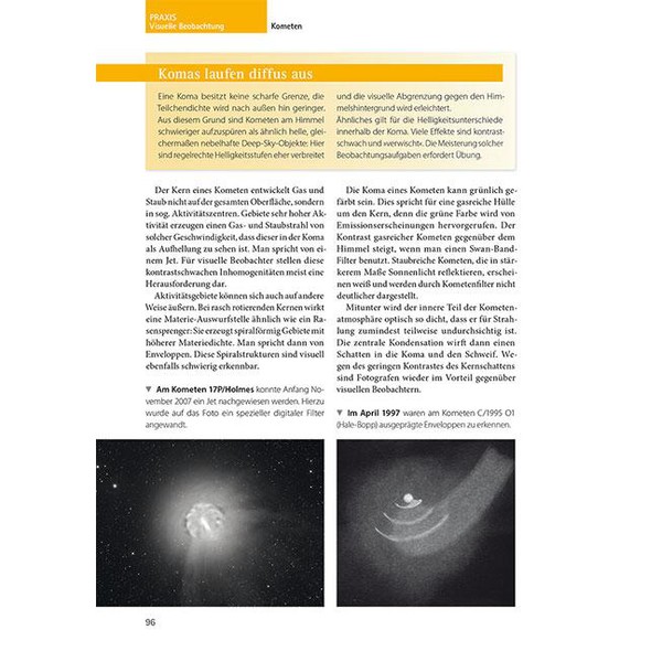 Oculum Verlag Komety - wprowadzenie dla miłośników astronomii (j. niemiecki) / Kometen - Eine Einführung für Hobby-Astronomen