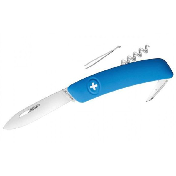 SWIZA Noże Szwajcarski scyzoryk kieszonkowy D01 niebieski