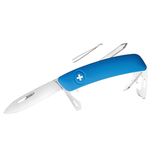 SWIZA Noże Szwajcarski scyzoryk kieszonkowy D04 niebieski