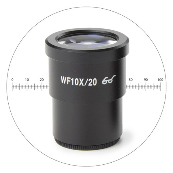 Euromex Okular pomiarowy HWF 10x/20 mm eyepiece with micrometer , SB.6010-M (StereoBlue)