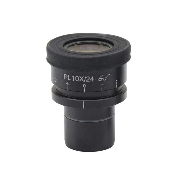 Optika Okular PL10x/24 eyepiece, high eyepoint, focusable, with rubber cup