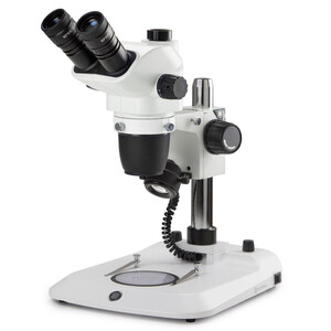 Euromex Mikroskop stereoskopowy zoom NZ.1903-P, 6.7-45x, Säule,  Auf-u. Durchlicht, trino