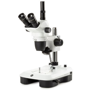 Euromex Mikroskop stereoskopowy zoom NZ.1903-M, 6.7-45x, Säule,  Auf-u. Durchlicht, trino, Spiegel f. Dunkelfeld, Embryologie
