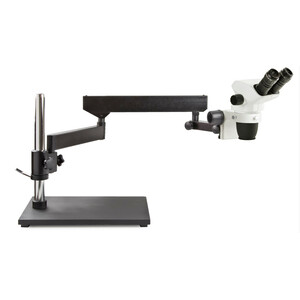 Euromex Mikroskop stereoskopowy zoom NZ.1702-AP, 6.5-55x, Gelenkarm, Grundplatte, bino