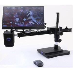Optika Mikroskop IS-4K2, zoom opt. 1x-18x, Autofocus, 8 MP, 4K Ultra HD, overhanging stand, 15.6" screen