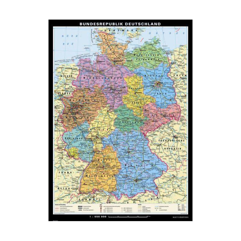 Klett-Perthes Verlag Mapa Niemcy, polityczny  duża