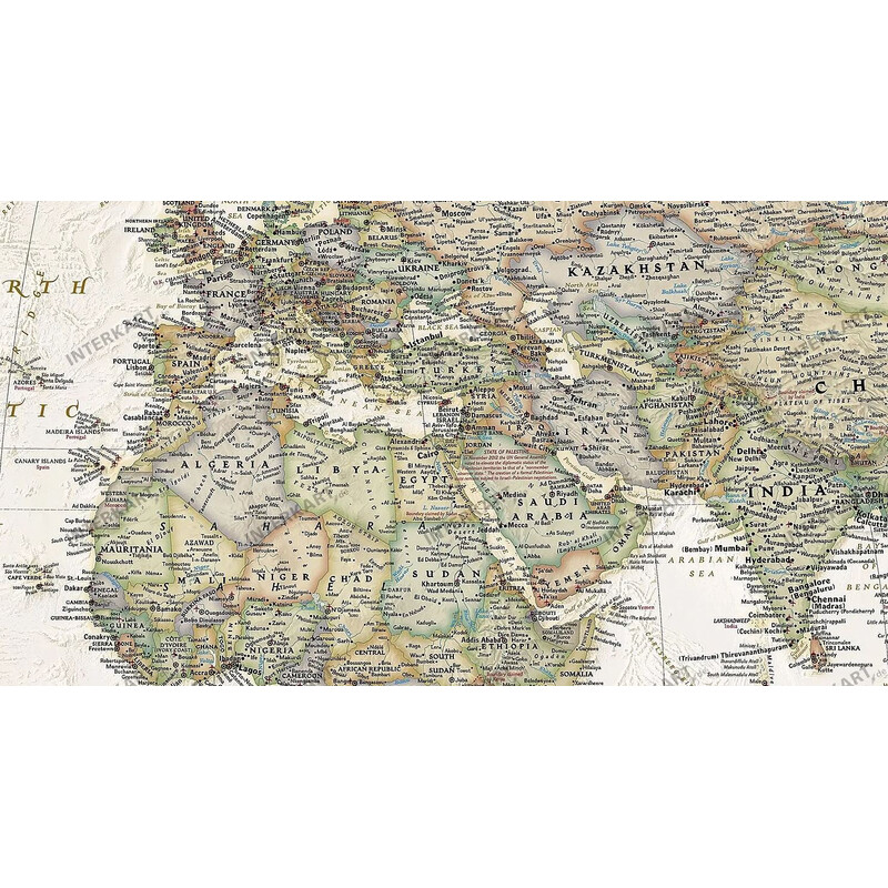 National Geographic Mapa świata Executive (117x76cm)