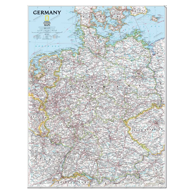 National Geographic Mapa Niemiec