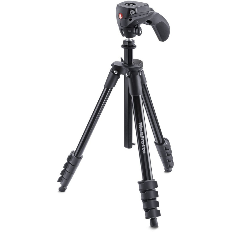 Manfrotto Statyw Compact Action, zestaw foto/wideo, kolor czarny