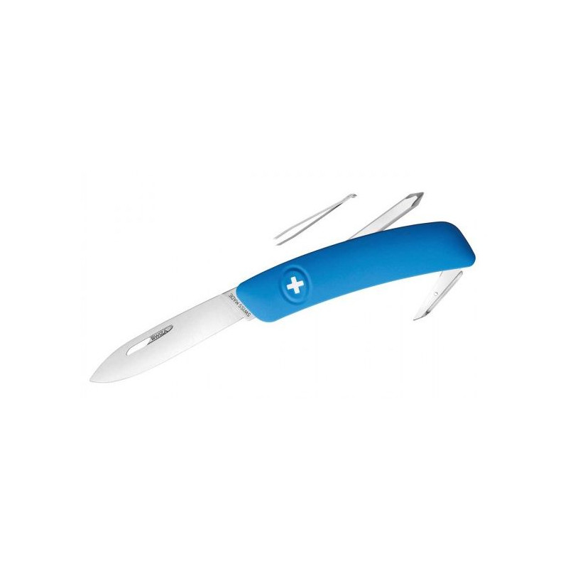 SWIZA Noże Szwajcarski scyzoryk kieszonkowy D02 niebieski