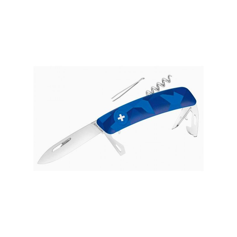 SWIZA Noże Szwajcarski scyzoryk kieszonkowy C03 LIVOR miejski maskujący niebieski