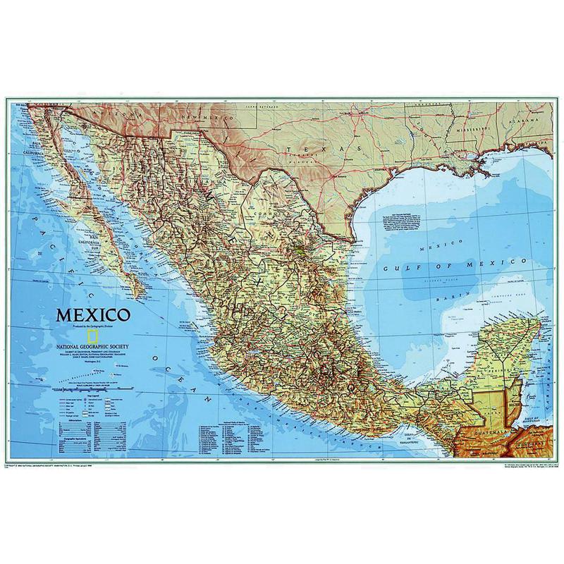 National Geographic Mapa Meksyk