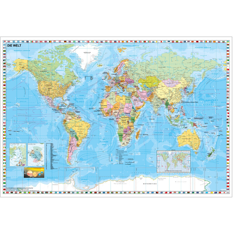 Stiefel Mapa świata na płycie do wpinania