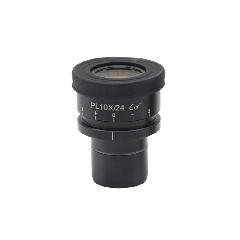 Optika Okular PL10x/24 eyepiece, high eyepoint, focusable, with rubber cup