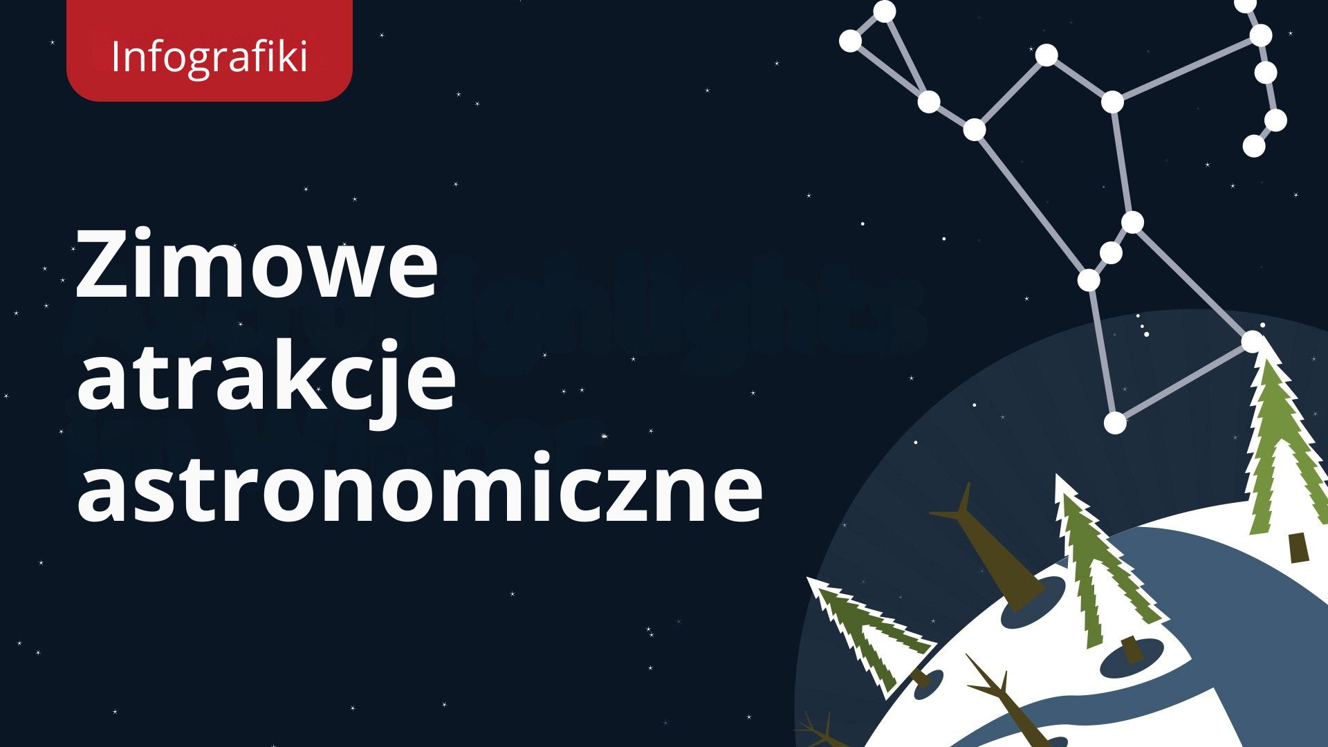 Infografika: Astronomiczne atrakcje zimy 2025/26