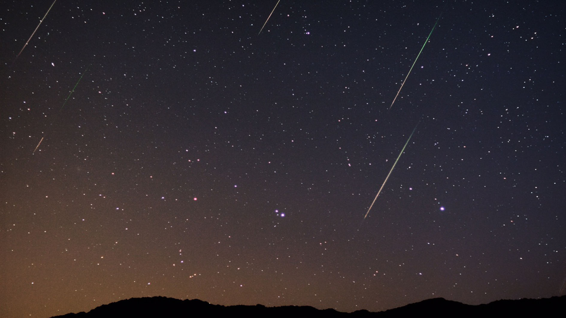 Zdjęcie 4 śladów Perseidów. Fot. Sebastian Voltmer