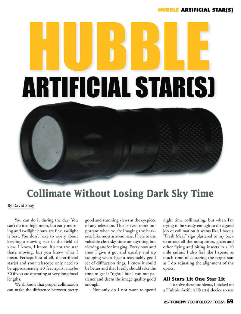 Sztuczne gwiazdy firmy Hubble Optics