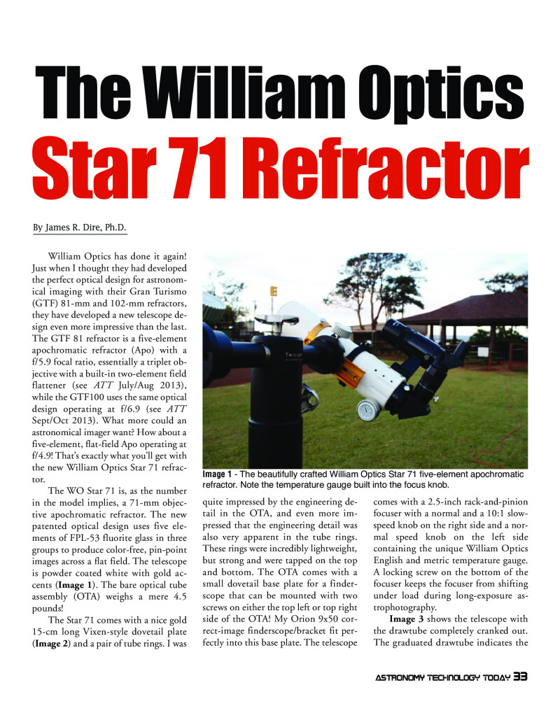 Refraktor William Optics Star 71
