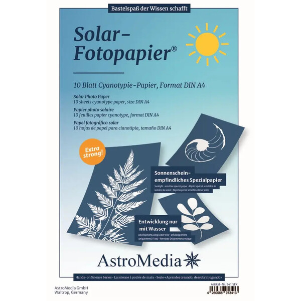 AstroMedia Zestaw Das Solar-Fotopapier DIN A4 10 Stück