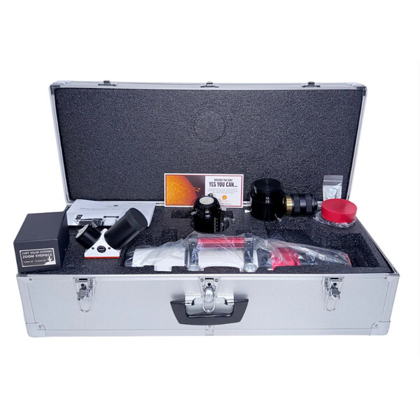 Lunt Solar Systems Teleskop do obserwacji słońca ST 80/560 LS80MT Ha B1800 PT DS Premium Kit