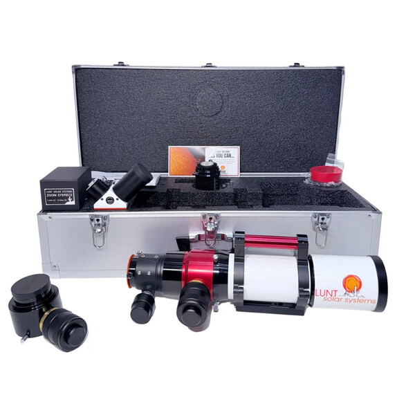 Lunt Solar Systems Teleskop do obserwacji słońca ST 80/560 LS80MT Ha B1800 PT DS Premium Kit