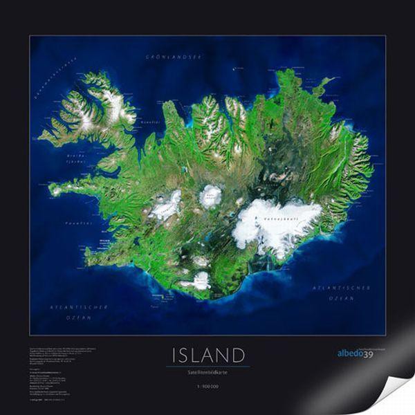 albedo 39 Mapa Islandia