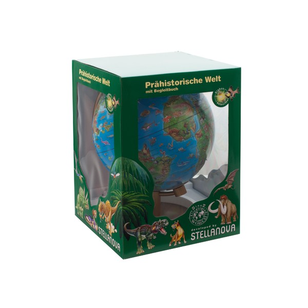 Stellanova Globusy dla dzieci DinoZ Kinder-Leuchtglobus prähistorische Welt 28cm