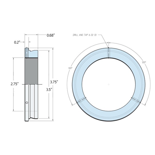 Starlight Instruments Adapter do wyciągu okularowego 2'' Takahashi AR-4