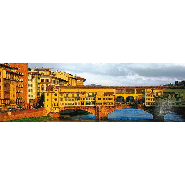 Palazzi Verlag Poster Ponte Vecchio Florence Leinwandprint