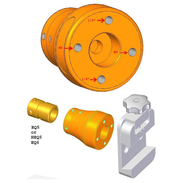 Geoptik Przeciwwaga Adapter do drążka przeciwwagi EQ-5 / GP