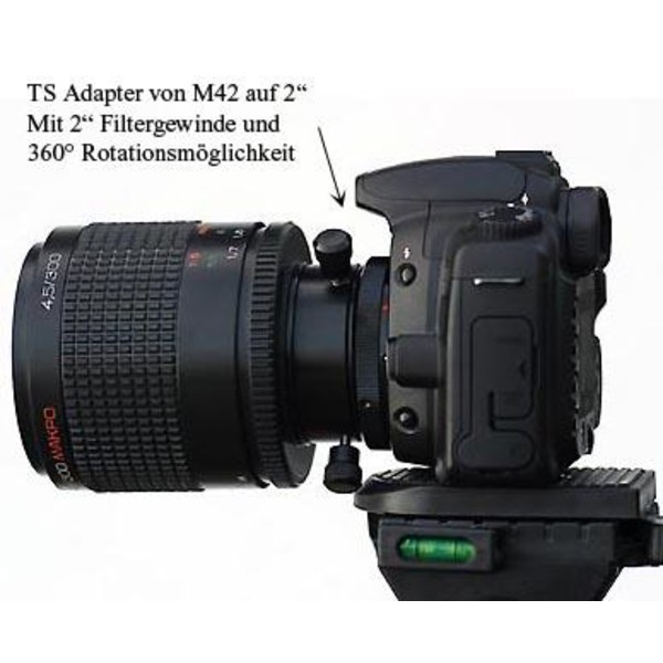 TS Optics Rotator System obrotowy T2 (wewnątrz/strona teleskopu) na T2 (zewnątrz/strona kamery)
