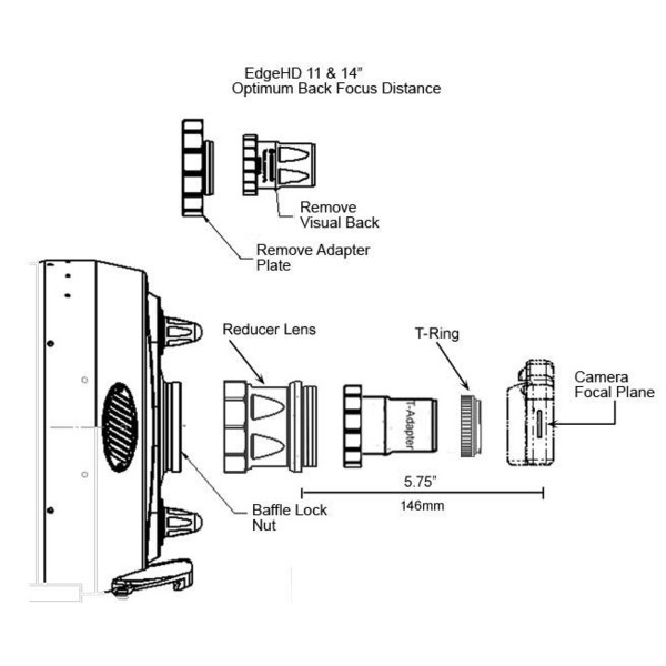 Celestron T-Adapter do EdgeHD 9"/11"/14"