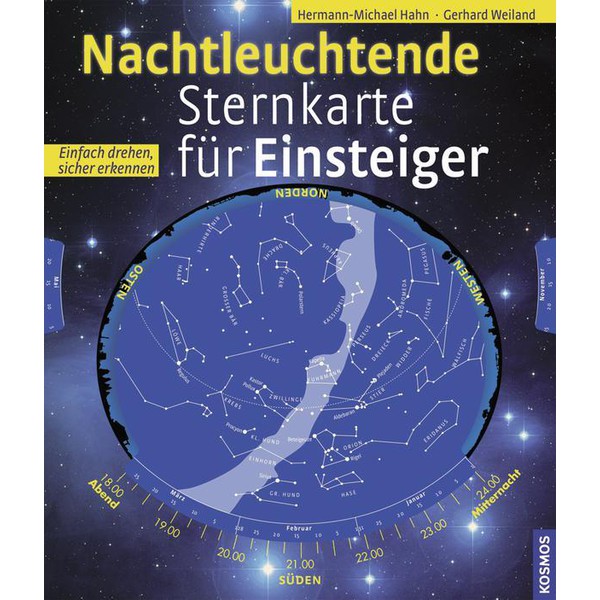 Kosmos Verlag Świecąca w nocy mapa gwiazd dla początkujących