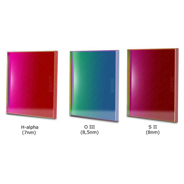 Baader Filtry Zestaw filtrów LRGBC-H-alpha 7nm, OIII i SII 65x65mm