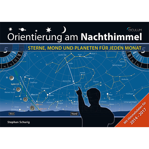 Oculum Verlag Mapa gwiazd Orientacja na nocnym niebie