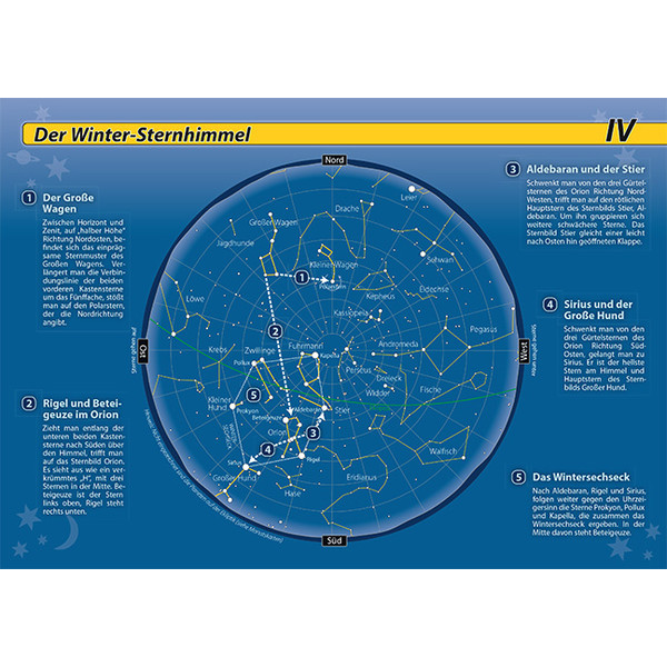 Oculum Verlag Mapa gwiazd Orientacja na nocnym niebie