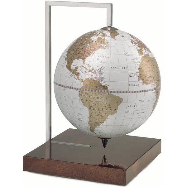 Zoffoli living Globus Quadra Radica White/ Gold 22cm