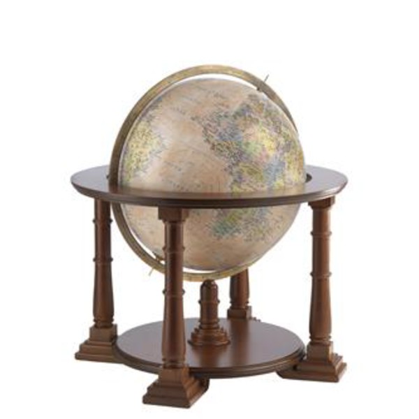 Zoffoli living Globus na podstawie Mercatore Rosa antico 60cm