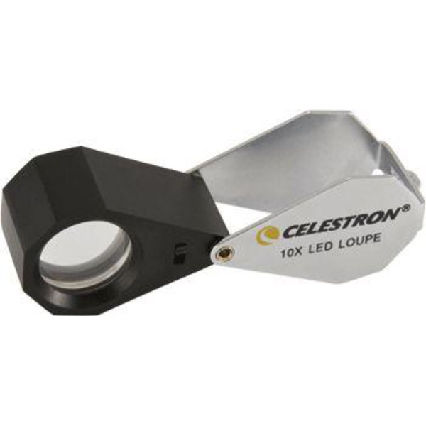 Celestron Lupa ręczna 10x, z oświetleniem LED