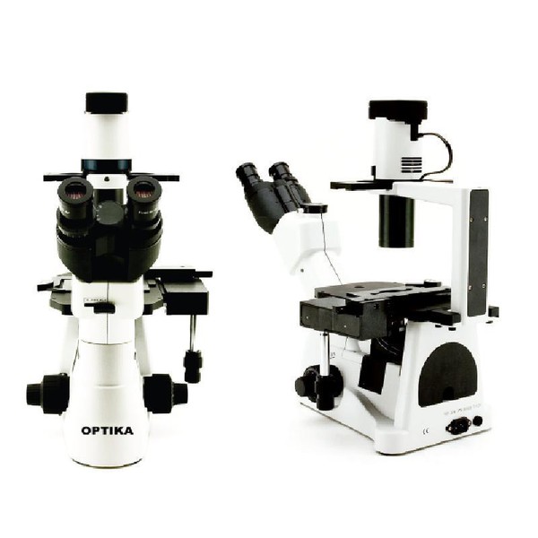 Optika XDS-3, Mikroskop odwrócony trinokularowy (ze stolikiem krzyżowym i aluminiową obudową)