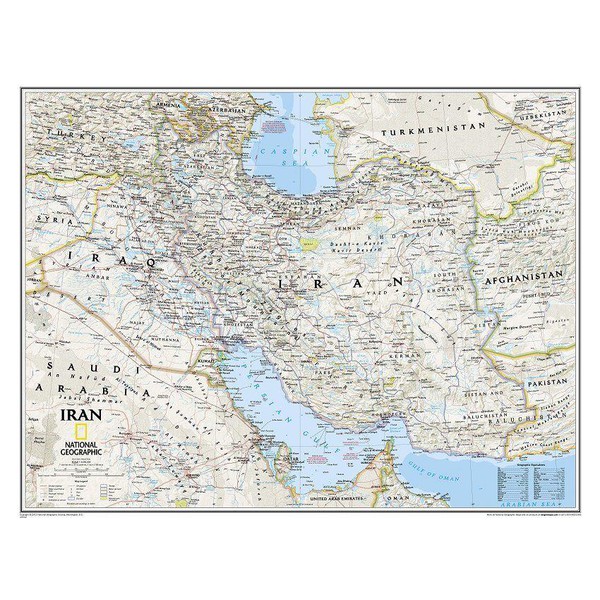 National Geographic Mapa Iran