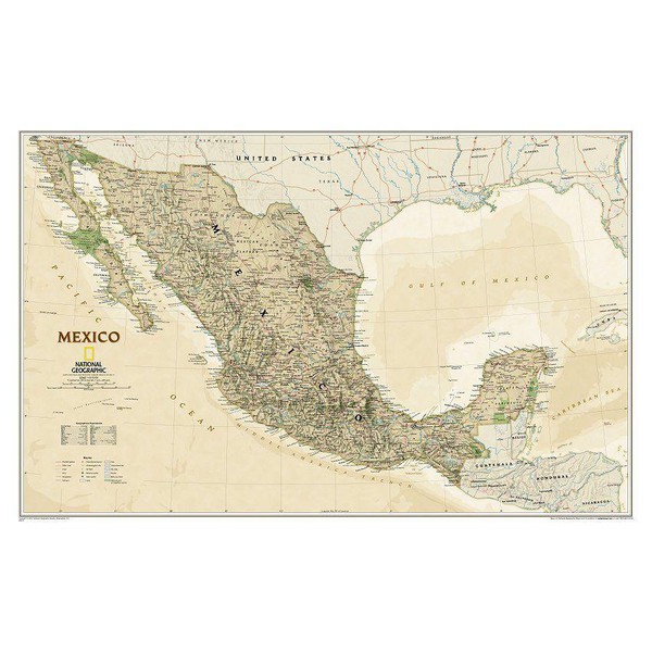 National Geographic Mapa Meksyk