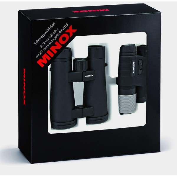 Minox Lornetka Zestaw "Dzik" (Schwarzwild-Set), BL 10x52 + noktowizor NV 351