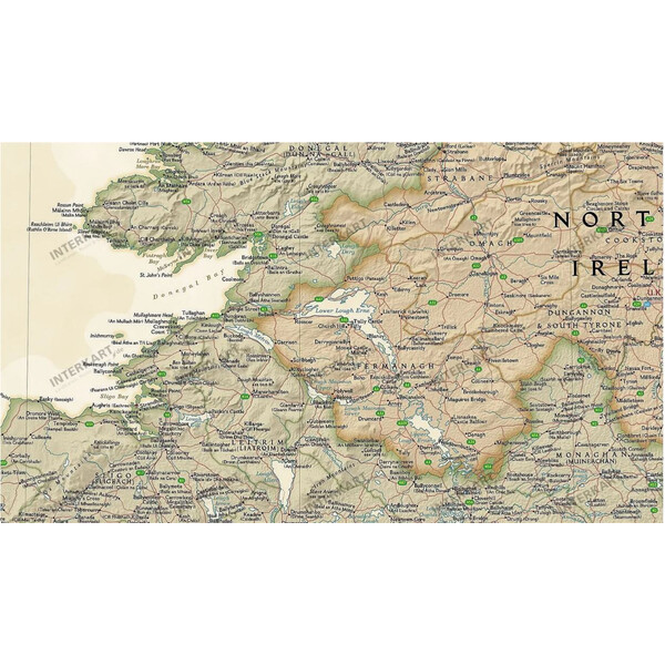 National Geographic Mapa Irlandia (76 x 91 cm)