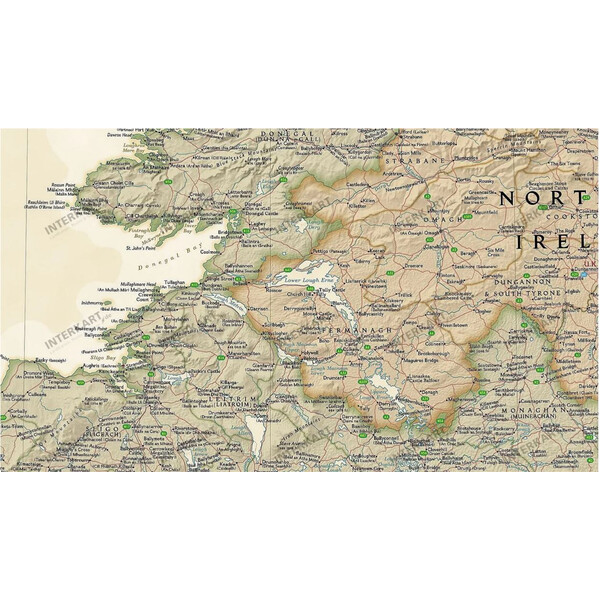 National Geographic Mapa Irland (76 x 91 cm)