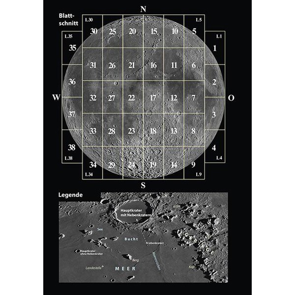 Oculum Verlag Podróżny Atlas Księżyca, ( Buch Reiseatlas Mond)