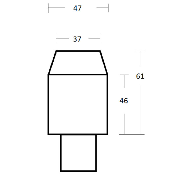 Omegon Adapter projekcyjny 2" ze złączem T2